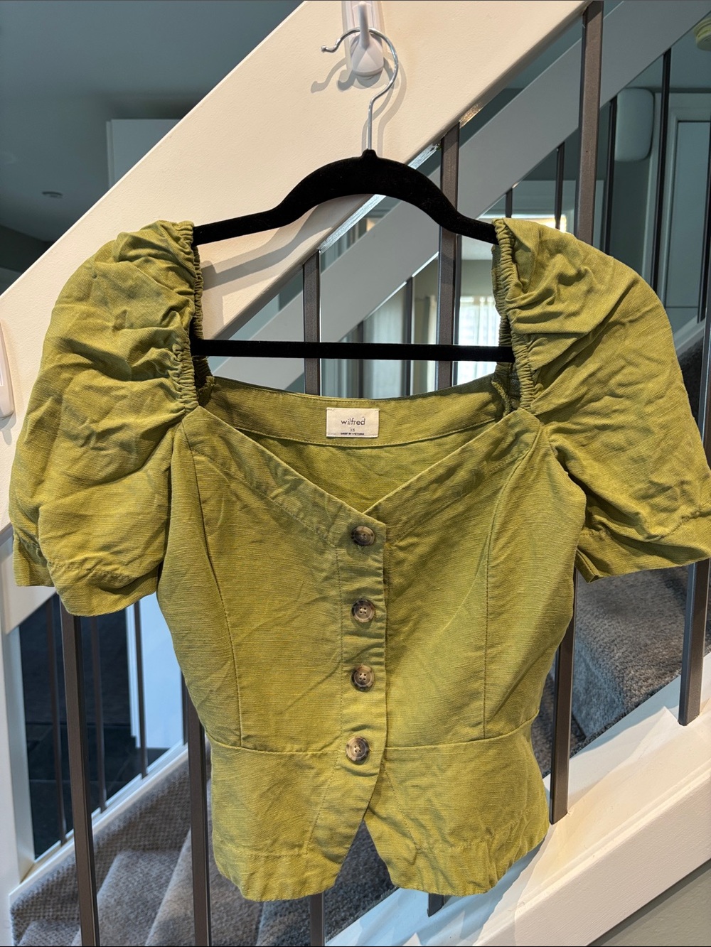 Wilfred Janine Blouse in olive green